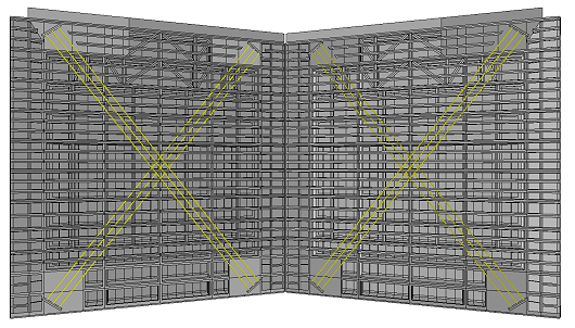 computer model of a waterway lock